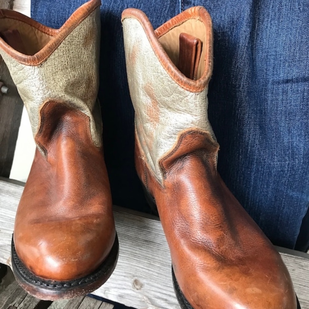 Women’s coachella cowgirl boots leather booties
